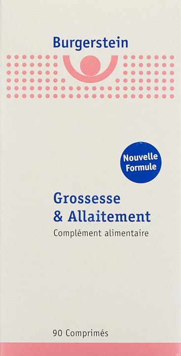Label énergétique Burgerstein Grossesse et allaitement (90 comprimés) (90 pièce(s), Cachets, 166 g)