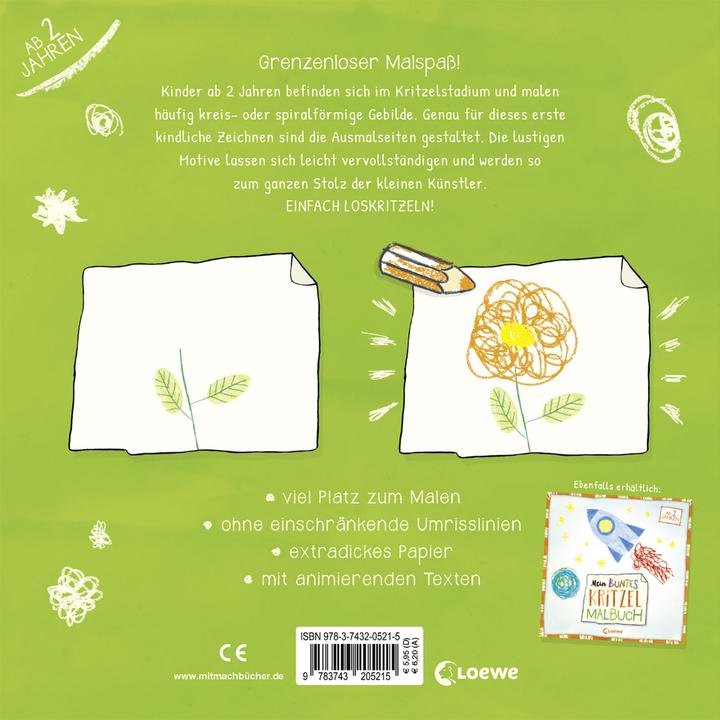 Image du produit Mon livre de coloriage de gribouillis colorés (éléphant)