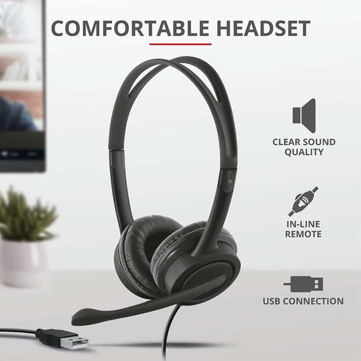 Actual product image Trust Doba - 1280 x 720 pixels - 720p - Car - USB - Black - Clip / Stand (Cable, USB Type-B)