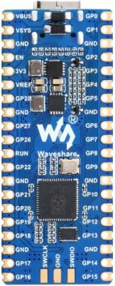 Actual product image WaveShare Pico type microcontroller board with RP2040 chip