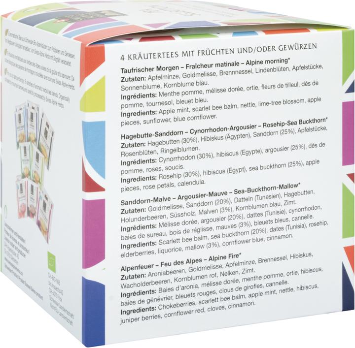 Nutritional values and ingredients Swiss Alpine Herbs Tea Selection (36 g)