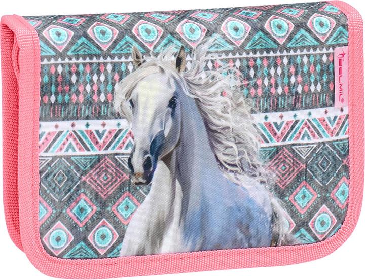 Produktbild Belmil CLASSY Schulrucksack 4-teiliges-Set Horse Aruba Blue (19 l)