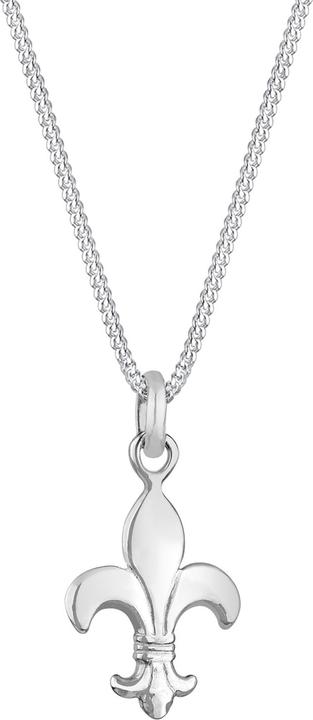 Elli mit Schwertlilien-Anhänger (Sterling Silber, 45 cm)