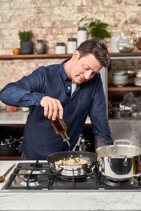 Actual product image Tefal Jamie Oliver Cook's Classic (24 cm, Frying pan, Stainless steel)
