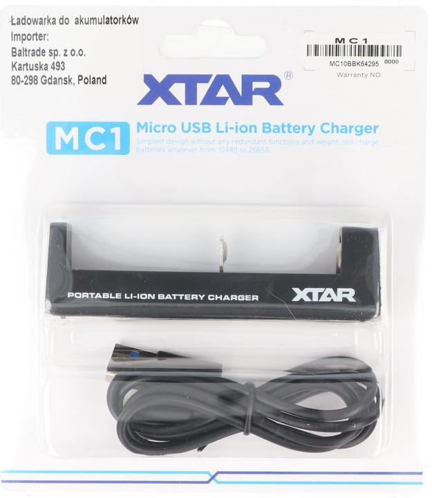 Produktbild Xtar USB-Ladegerät mit bis zu 0,5Ah Ladestrom (1 Stk., Ladegerät ohne Akku)