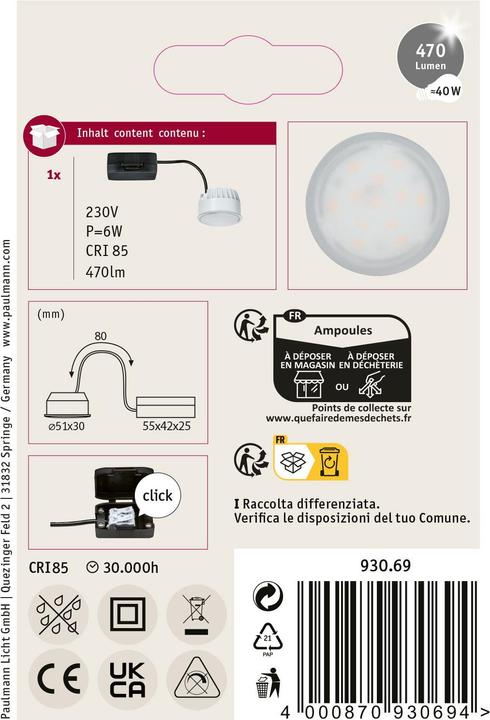 Produktbild Paulmann Coin Nova (470 lm)