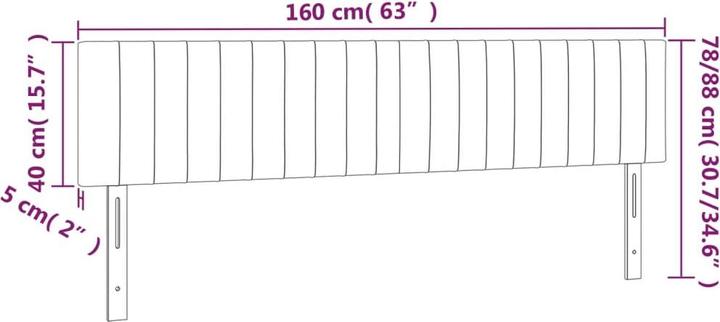 Actual product image VidaXL Carolin (160 x 5 x 88 cm)