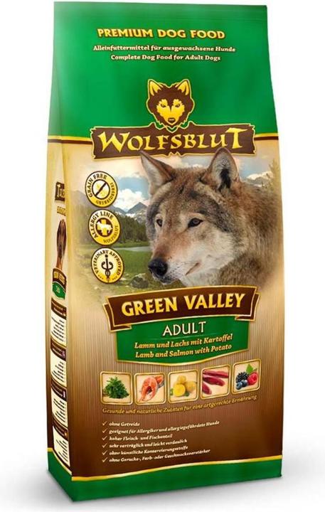Immagine prodotto Wolfsblut Cibo secco per cani Green Valley Adult, 12.5 kg (Adulto, 1 pz., 12500 g)