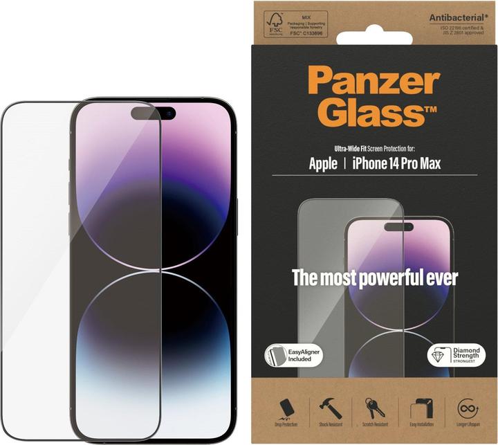 Immagine prodotto PanzerGlass Vestibilità ultra-ampia (1 Pezzo/i, Apple iPhone 14 Pro Max)