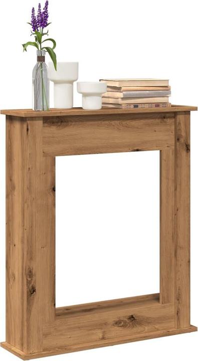 Actual product image VidaXL Fireplace surround Fireplace console Decorative fireplace Fireplace mantelpiece Artisan oak
