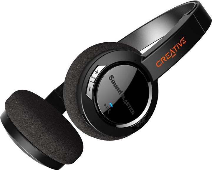 Produktbild Creative SOUND BLASTER JAM V2 Kabelloser Bluetooth-Kopfhörer schwarz (ANC, 22 h, Kabellos)