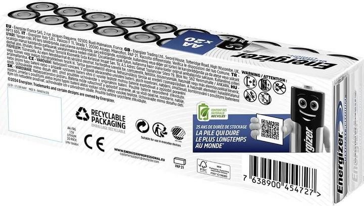 Produktbild Energizer Ultimate Lithium Mignon (AA) 20 Stück ab Dezember 2024 (20 Stk., AA, 3000 mAh)