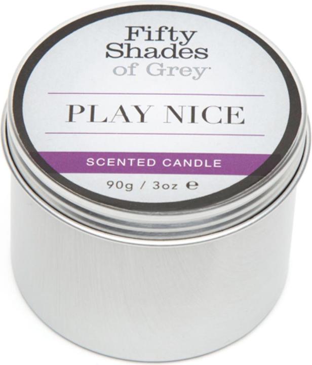 Actual product image Fifty Shades of Grey Play Nice Vanilla Candle - Black