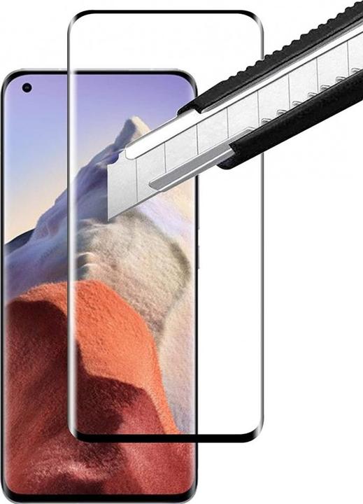 Actual product image Screenguard Xiaomi Mi 11 Ultra Full Screen Protective Glass Film 2.5D 9H (1 Piece, Xiaomi Mi 11 Ultra)
