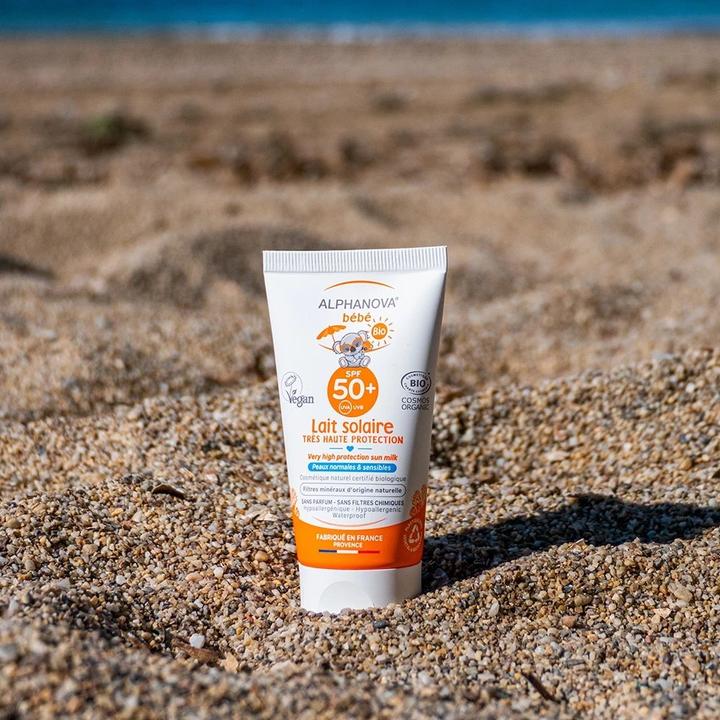Image du produit Alphanova BB lait solaire bio SPF50+ lait (Lait solaire, SPF 50+, 50 ml, 50 g)