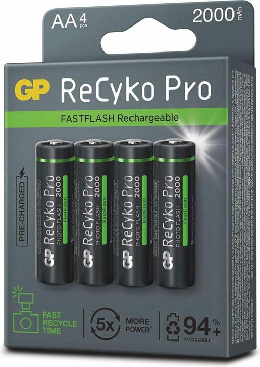 Produktbild GP Batteries ReCyko Pro AA/Mignon (4 Stk., AA, 2000 mAh)