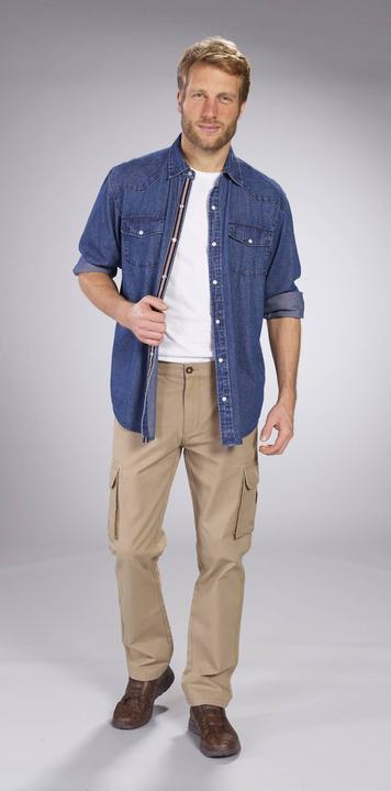 Produktbild Wisent Cargohose mit 2 aufgesetzten Beintaschen, Farbe beige, Gr.50 (50)