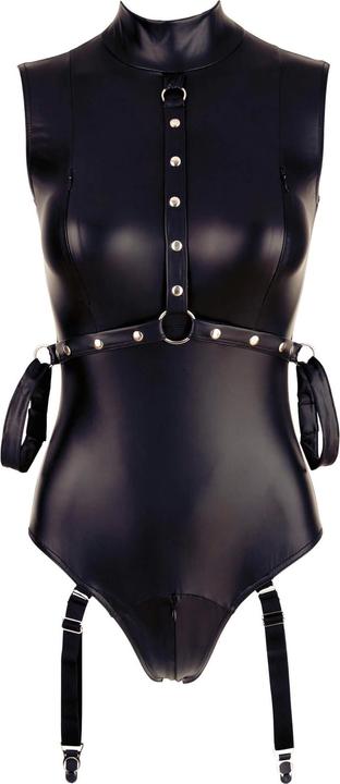 Produktbild Cottelli Collection Bondage Strapsbody Wetlook (M)