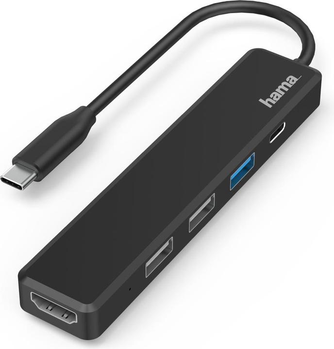 Hama USB-C-Hub (USB-C, 5 Porti)