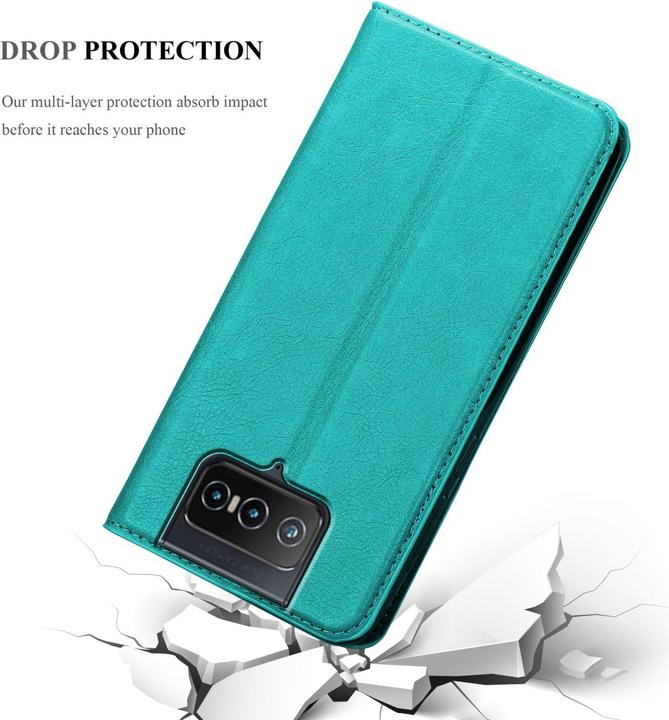 Actual product image Cadorabo Book Invis. Magnet sleeve (Asus Zenfone 8 Flip)