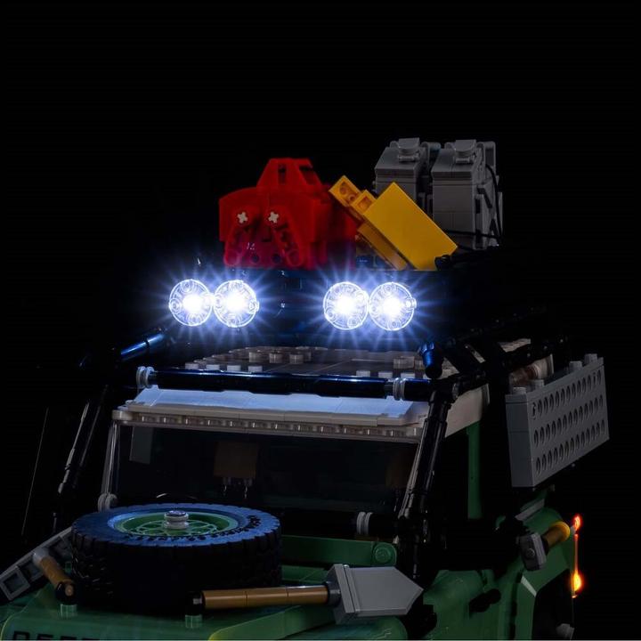 Actual product image Light my bricks LEGO Land Rover Classic Defender 90 # 10317 Light Kit