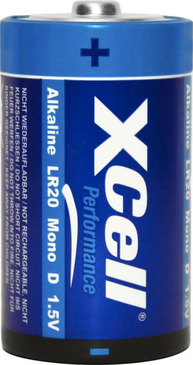Actual product image Hückmann Battery type D (mono), LR20, Performance Alkaline, 1.5V, set of 2 (2 pcs., D)