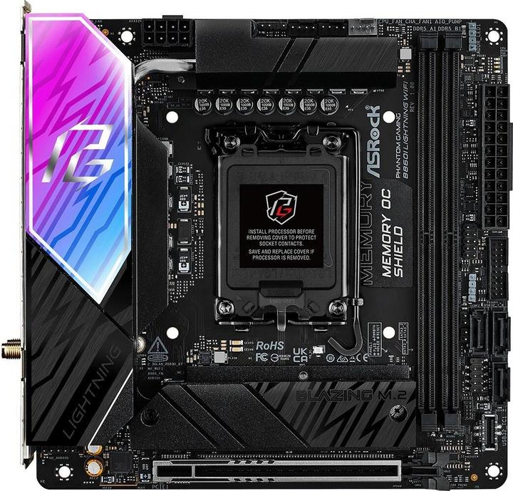 AsRock MB Intel 1851 B860I Lightning WiFi (LGA 1851, Intel B860, Mini-ITX)