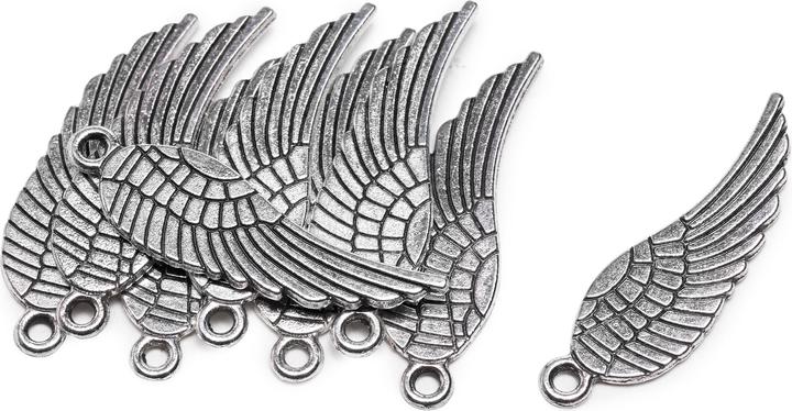 Image du produit Hobby & Crafting Fun Pendentif "Ailes d'ange", 9 pièces, métal (Métal)