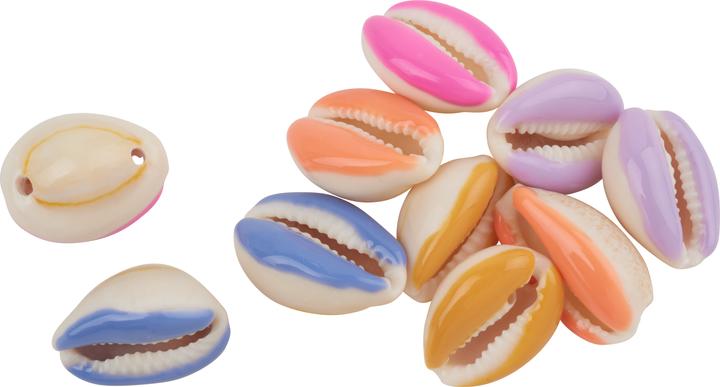 Actual product image Rico Design Shell beads with 2 holes, 10 pieces
