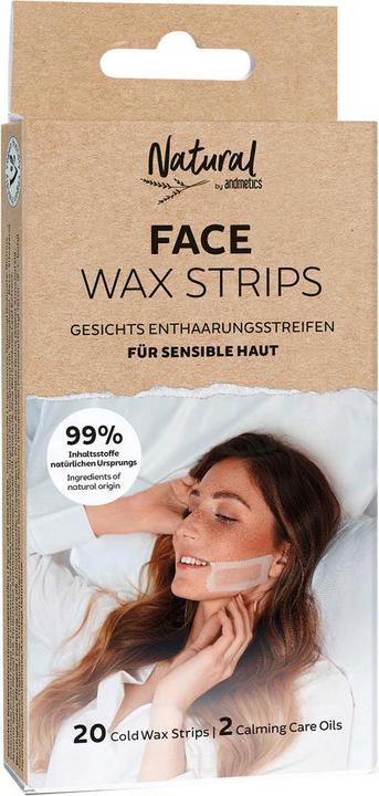 Actual product image Andmetics NATURAL by FACE Wax Strips (20 x, 20 g)