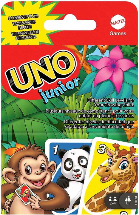 Actual product image Mattel Games Uno Junior (English, German, French, Italian)