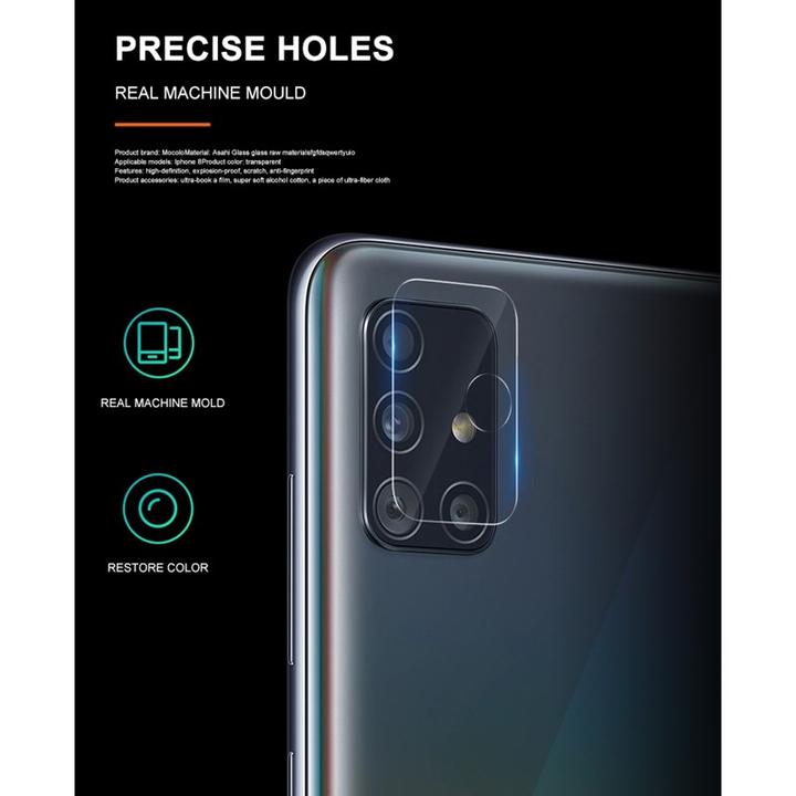 Actual product image Mocolo Kameraobjektiv – Schutzglas für das Samsung Galaxy A51 Kameraobjektiv (Samsung Galaxy A51)