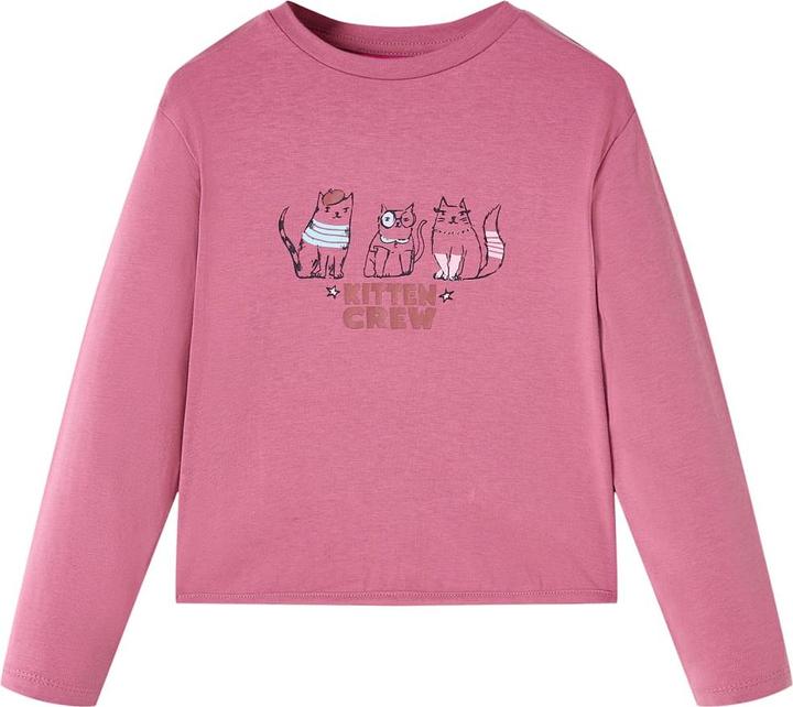 Image du produit VidaXL Tee-shirt manches longues enfant rose framboise 104,Matériau : 95 (104)