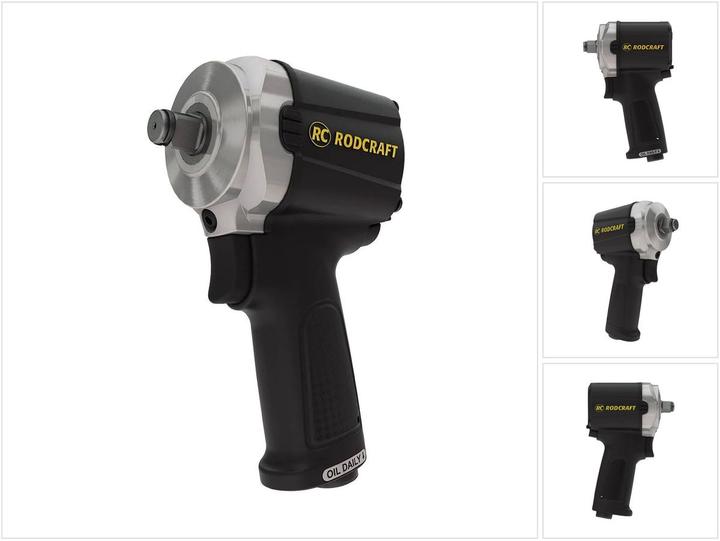 Immagine prodotto Rodcraft RC2203 Avvitatore a impulsi 650 Nm 1/2" ( 8951000387 ) Solo filettatura 1/4" (Aria compressa)