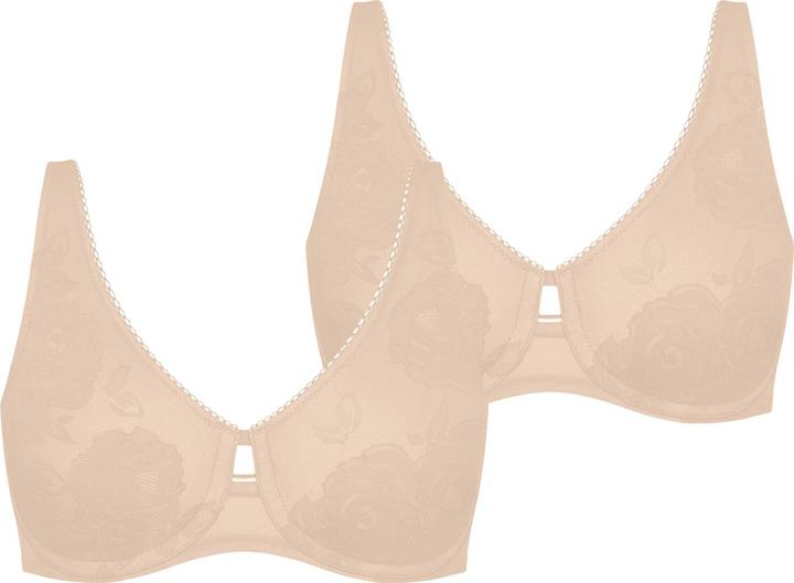 Actual product image Triumph Wild Rose Sensation underwired bra (80 F, pack of 2)