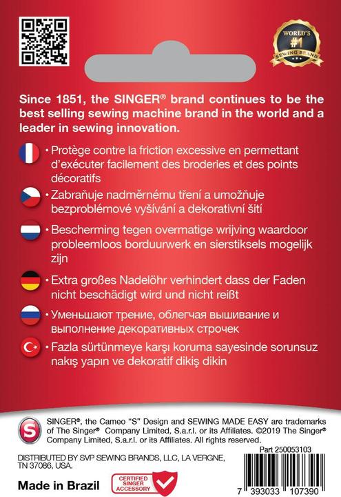Produktbild Singer Stick Nähmaschinennadel, 80/12, 5er Pack