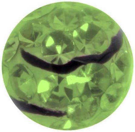 Bijouteria Piercingverschluss (Chirurgenstahl 316L, Epoxiharz, Kristall)