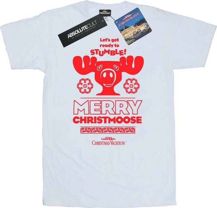 Immagine prodotto National Lampoon´s Vacation National Lampoon's Christmas Vacation Merry Christmoose Maglietta Uomo (L)