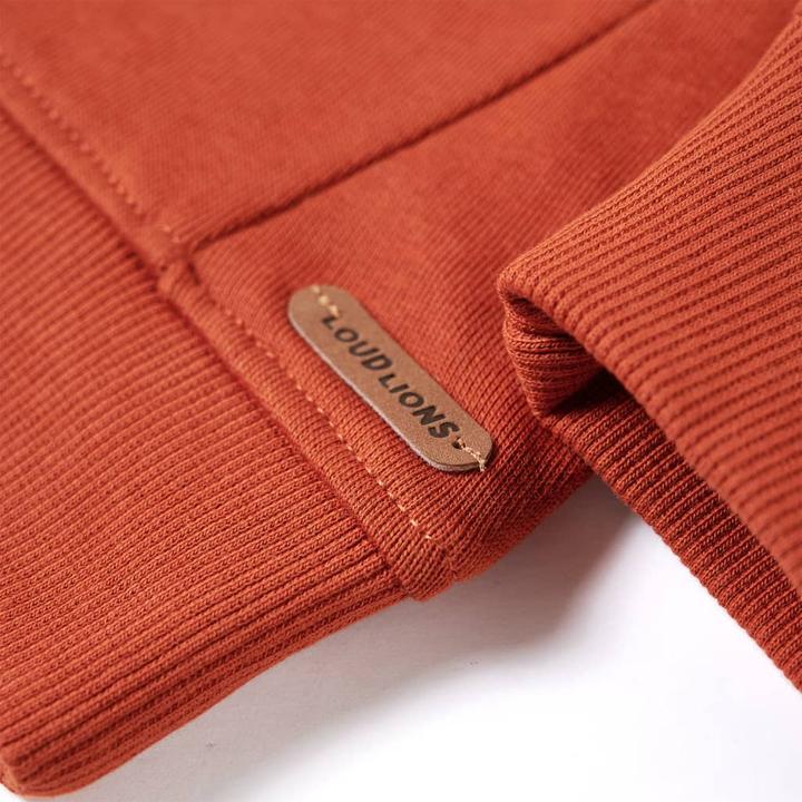 Actual product image VidaXL Children's sweatshirt rust brown 140,Material: 92 % cotton. 8 (140)