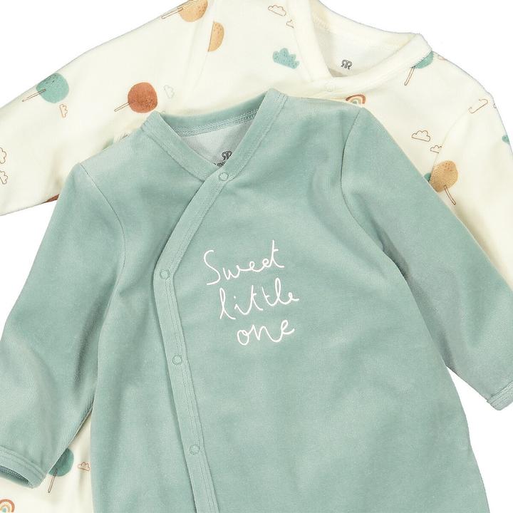 Produktbild La Redoute Collections 2er-Pack Strampler aus Samt (74)