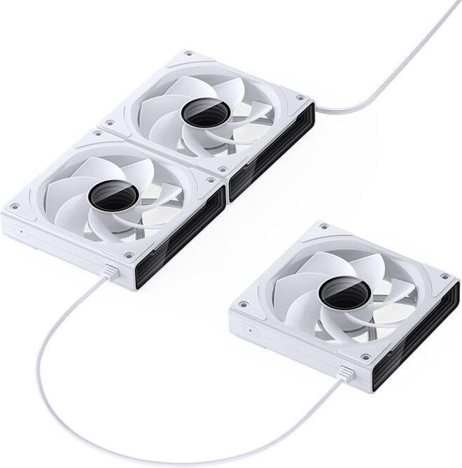 Actual product image Jonsbo ZK-120WR 3in1 fan - A-RGB, white Reverse (120 mm, 3 x)