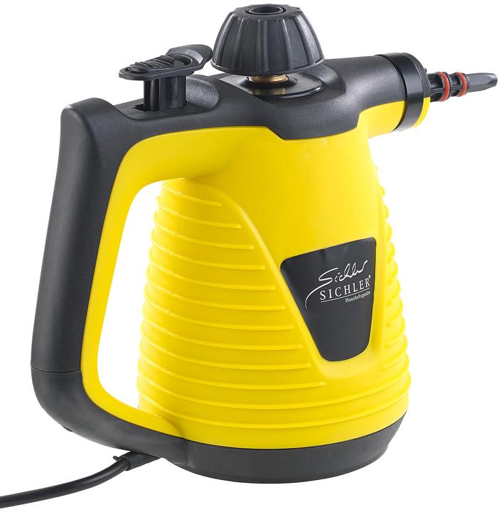 Sichler Pulitore a vapore portatile con grande pacchetto di accessori (3.20 bar, 1000 W)