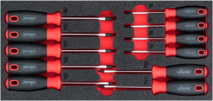 Vigor Weichschaumeinlage 1/3+ Torx Schraubendr