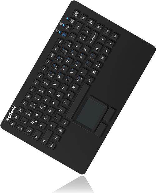 Produktbild KeySonic KSK-5230 IN Silikontastatur mit Touchpad wasserdicht antimikrobisch Industrietastatur hitzebestae... (US, Kabelgebunden)
