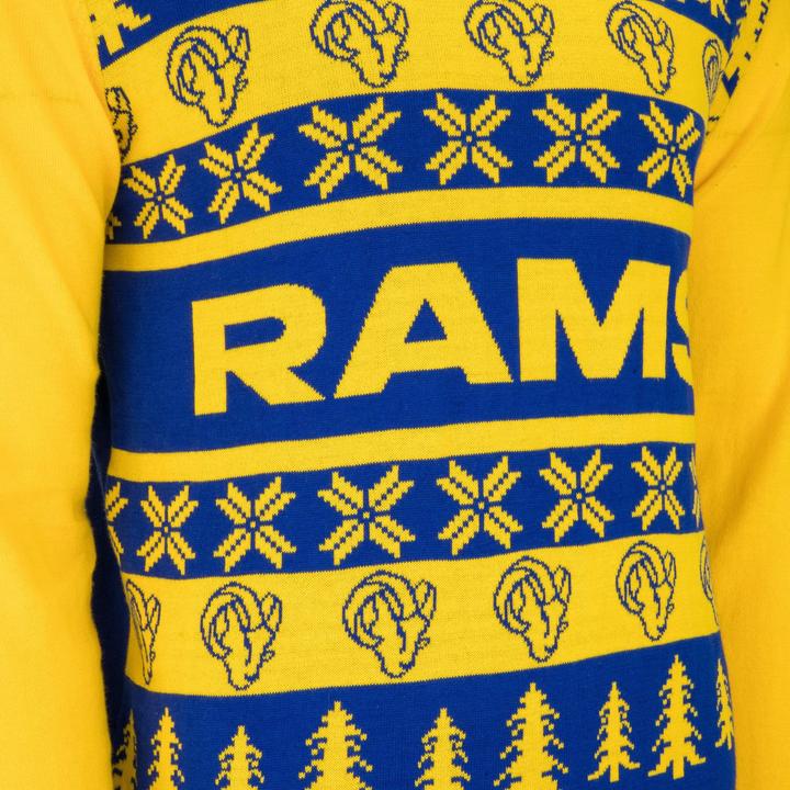 Produktbild Foco NFL Ugly Sweater XMAS Strick Pullover Los Angeles Rams - L (L)