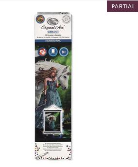 Actual product image Craft Buddy Crystal Art picture "Enchanted Pool" 35x45 cm Scroll