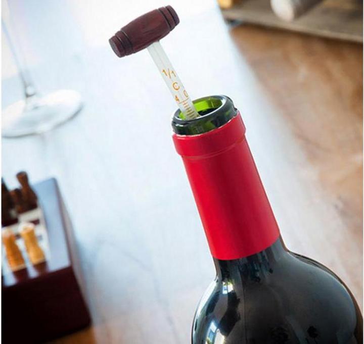 Immagine prodotto Natura Punto Set di accessori per il vino (Anello gocciolante, Chiusura per il vino, Termometro per vino)