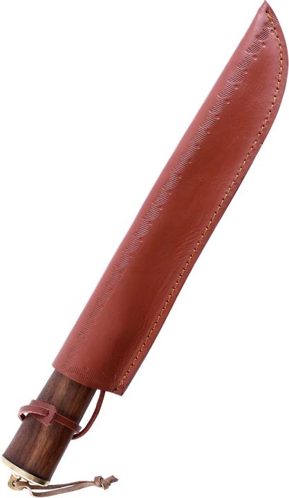 Produktbild Battle Merchant Messer mit Holzgriff und Lederscheide (27.50 cm)