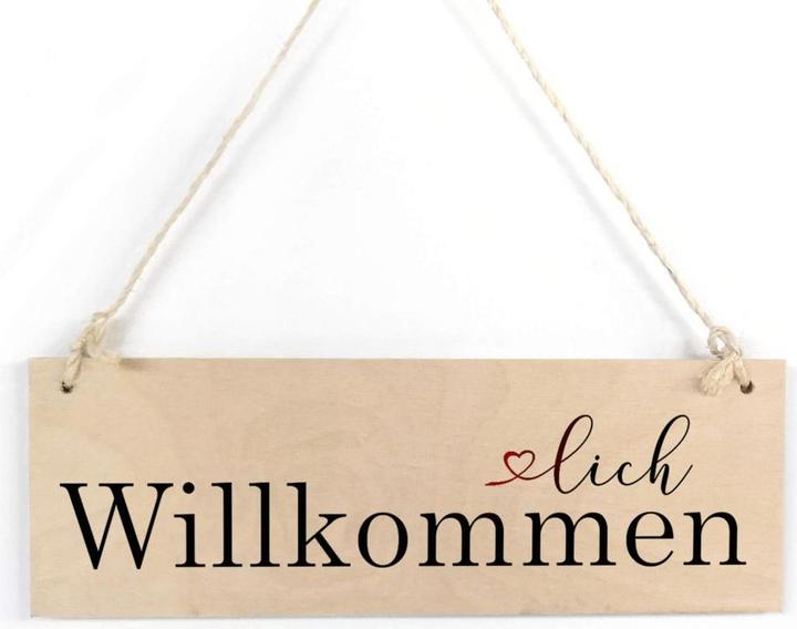 Actual product image Trenddeko Welcome to our website (30 x 10 cm)