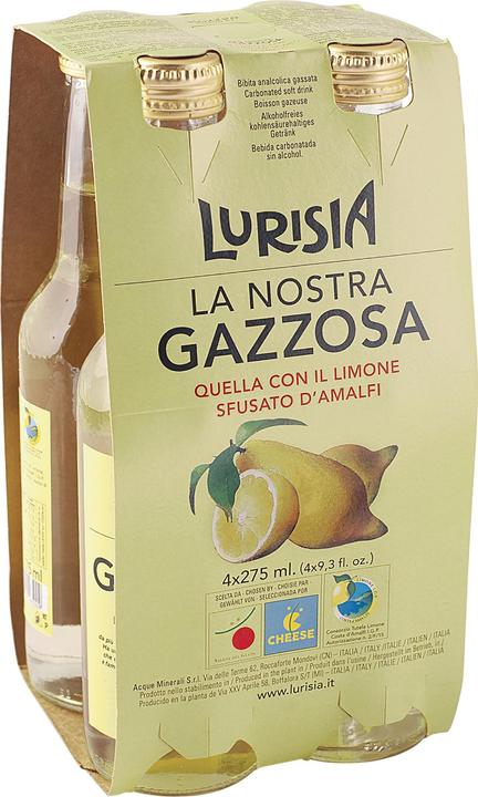 Immagine prodotto Lurisia La Nostra Gazzosa (4 x 27,5 cl)